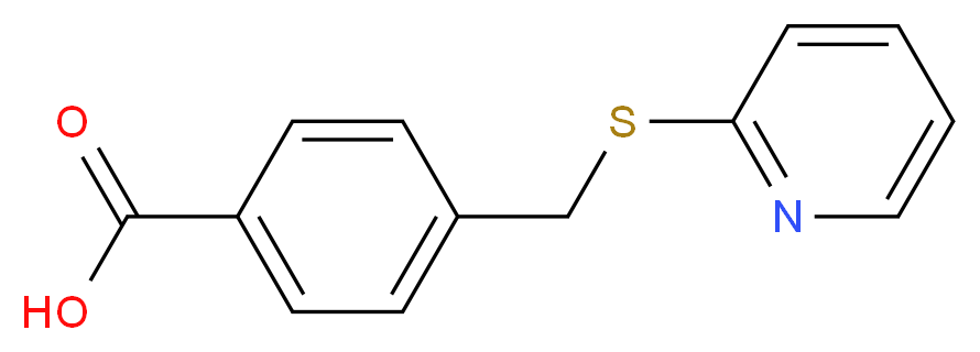 4-[(pyridin-2-ylthio)methyl]benzoic acid_分子结构_CAS_82145-80-0)