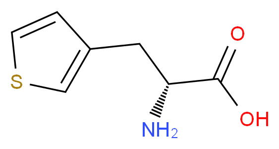 (2R)-2-amino-3-(thiophen-3-yl)propanoic acid_分子结构_CAS_3685-51-6