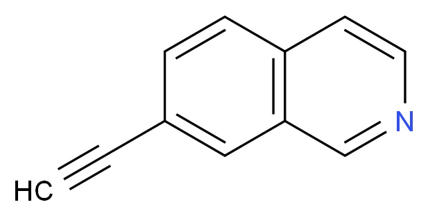 7-Ethynylisoquinoline_分子结构_CAS_1158755-29-3)