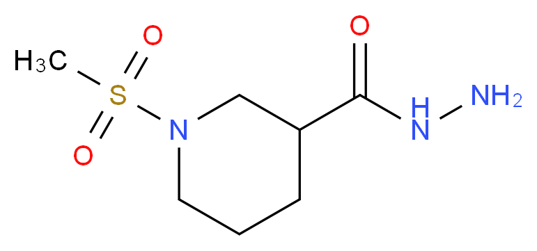 1-methanesulfonylpiperidine-3-carbohydrazide_分子结构_CAS_832741-28-3