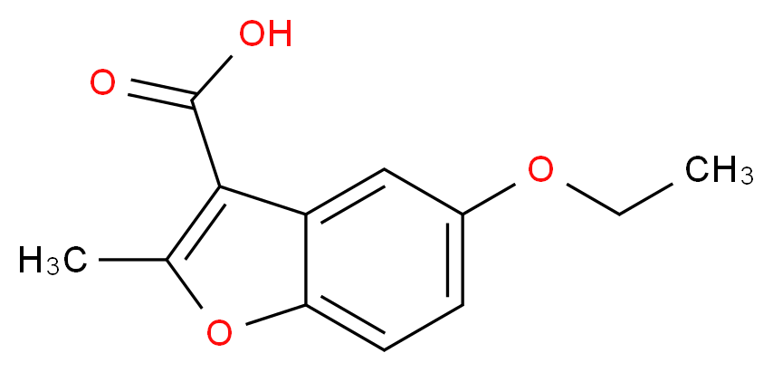 5-ethoxy-2-methyl-1-benzofuran-3-carboxylic acid_分子结构_CAS_300673-97-6