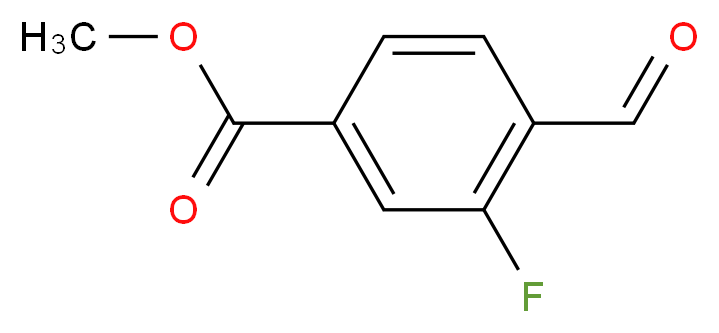 Methyl 3-fluoro-4-formylbenzoate_分子结构_CAS_74733-25-8)