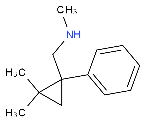 [(2,2-dimethyl-1-phenylcyclopropyl)methyl](methyl)amine_分子结构_CAS_884091-04-7