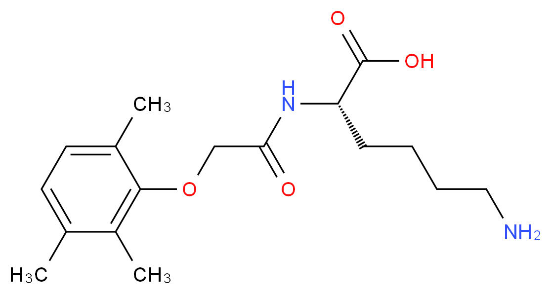 (2S)-6-amino-2-{[(2,3,6-trimethylphenoxy)acetyl]amino}hexanoic acid_分子结构_CAS_)