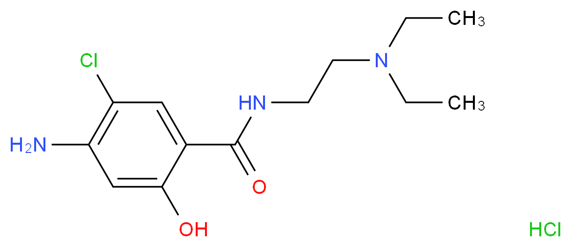 O-Desmethyl Metoclopramide Hydrochloride_分子结构_CAS_38059-78-8)