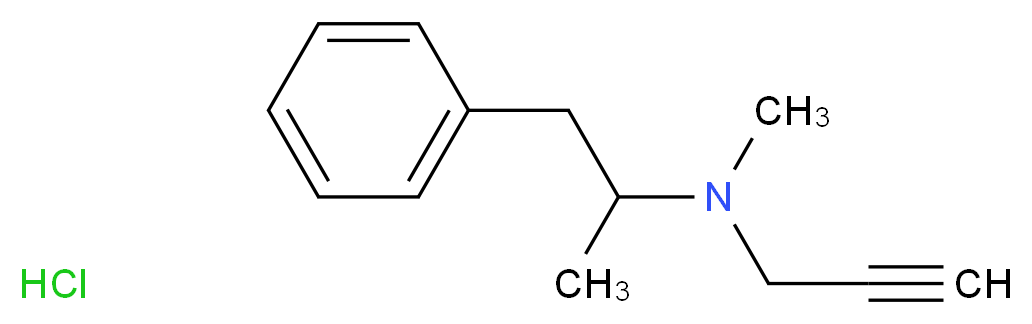 methyl(1-phenylpropan-2-yl)prop-2-yn-1-ylamine hydrochloride_分子结构_CAS_)