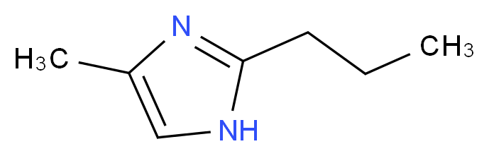 4-methyl-2-propyl-1H-imidazole_分子结构_CAS_37455-55-3