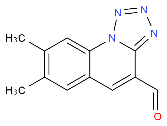 7,8-Dimethyl-1,2,3,9b-tetraaza-cyclopenta[a]-naphthalene-4-carbaldehyde_分子结构_CAS_)