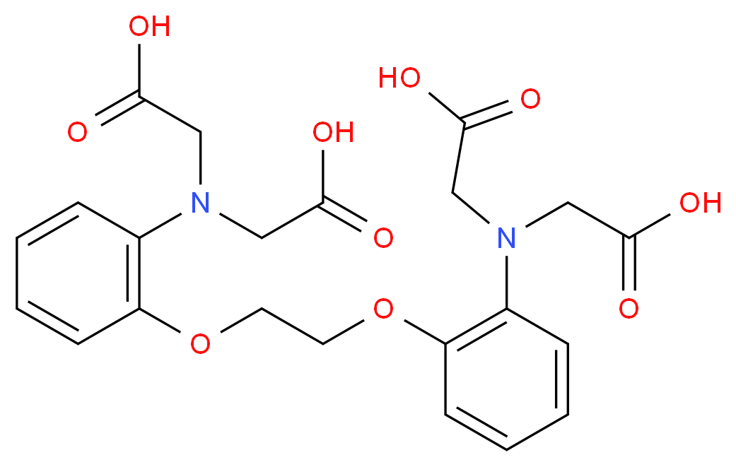 1,2-Bis-(2-aminophenoxy)ethane N,N,N',N'-tetraacetic acid_分子结构_CAS_85233-19-8)