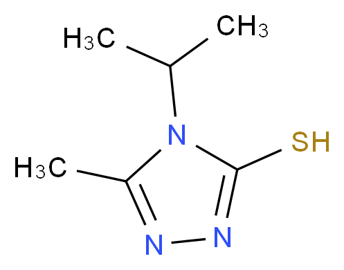 4-Isopropyl-5-methyl-4H-1,2,4-triazole-3-thiol_分子结构_CAS_)