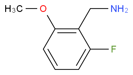 (2-fluoro-6-methoxyphenyl)methanamine_分子结构_CAS_150517-75-2