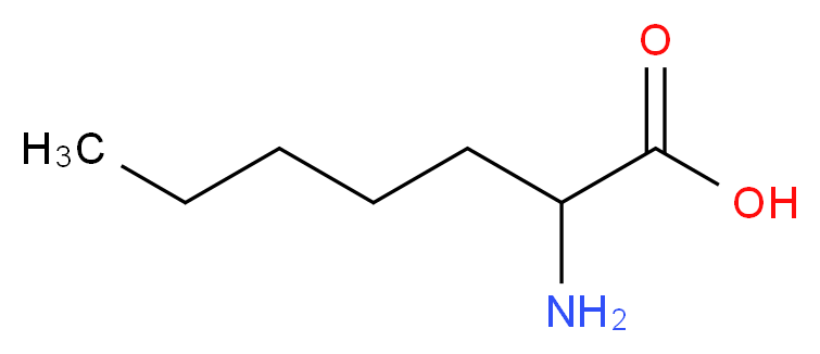 2-aminoheptanoic acid_分子结构_CAS_1115-90-8