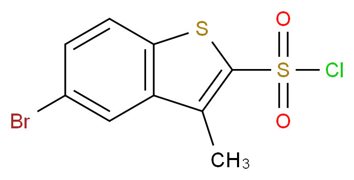 5-Bromo-3-methylbenzo[b]thiophene-2-sulphonyl chloride_分子结构_CAS_338797-11-8)