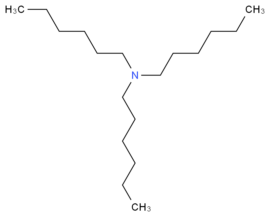 trihexylamine_分子结构_CAS_102-86-3