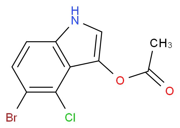 5-BROMO-4-CHLORO-3-INDOLYL ACETATE_分子结构_CAS_3252-36-6)