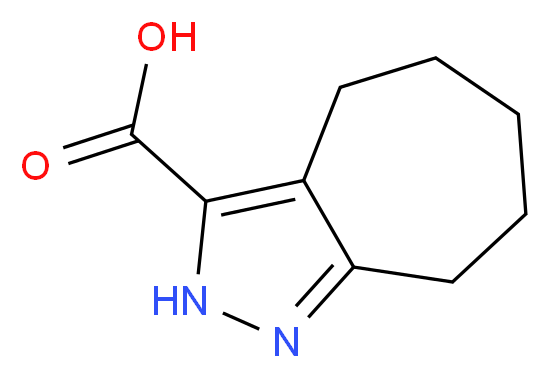 2H,4H,5H,6H,7H,8H-cyclohepta[c]pyrazole-3-carboxylic acid_分子结构_CAS_856256-63-8