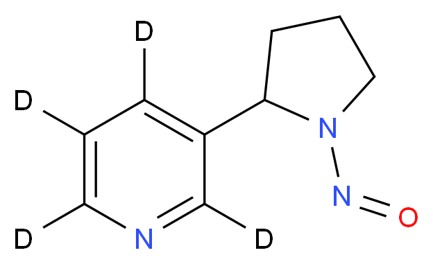 3-(1-nitrosopyrrolidin-2-yl)(<sup>2</sup>H<sub>4</sub>)pyridine_分子结构_CAS_66148-19-4