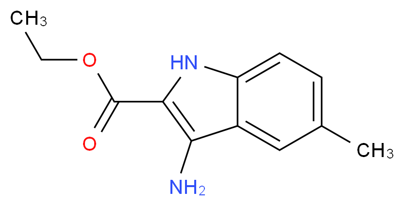Ethyl 3-amino-5-methyl-1H-indole-2-carboxylate_分子结构_CAS_)