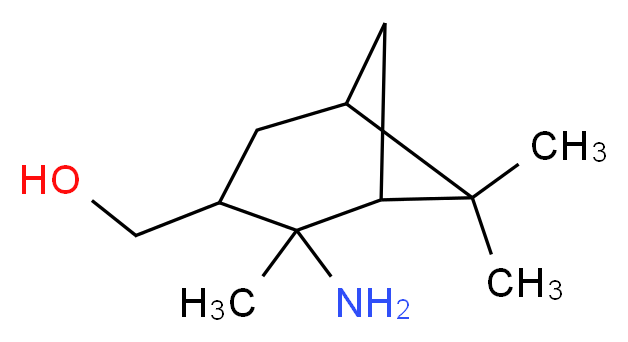 (1R,2R,3S,5R)-(2-AMINO-2,6,6-TRIMETHYL-BICYCLO[3.1.1]HEPT-3-YL)-METHANOL_分子结构_CAS_327611-76-7)