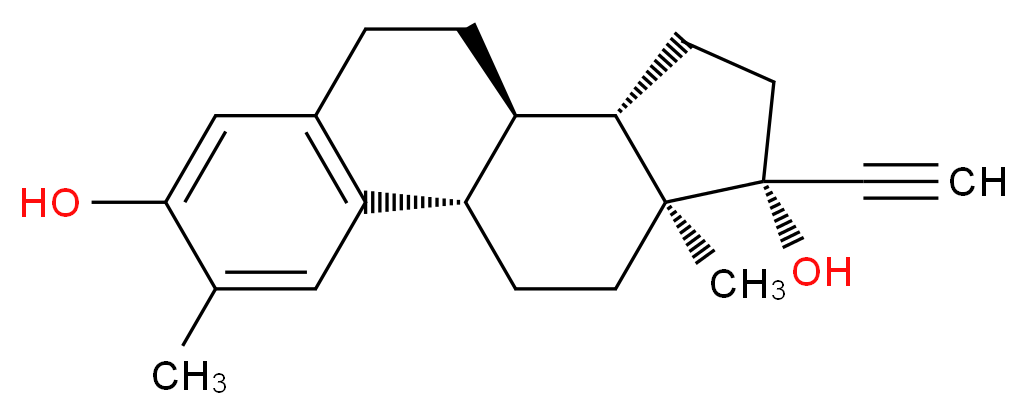 2-Methyl Ethynyl Estradiol_分子结构_CAS_3240-39-9)