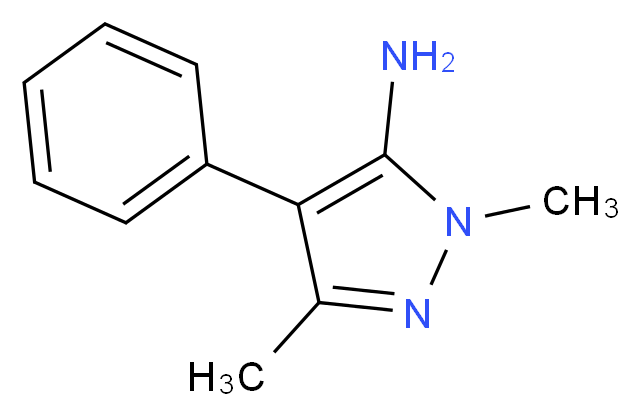 2,5-Dimethyl-4-phenyl-2H-pyrazol-3-ylamine_分子结构_CAS_)