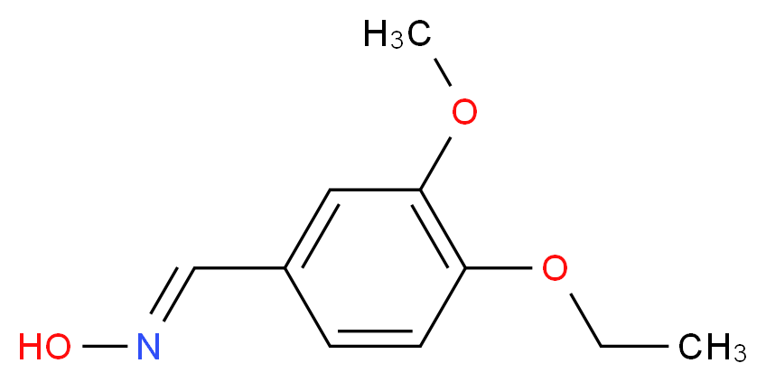 4-Ethoxy-3-methoxy-benzaldehyde oxime_分子结构_CAS_81259-53-2)