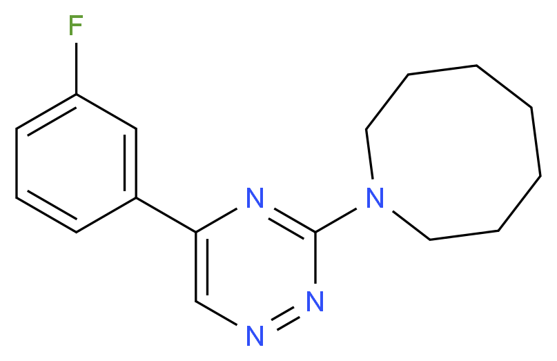 1-[5-(3-fluorophenyl)-1,2,4-triazin-3-yl]azocane_分子结构_CAS_)