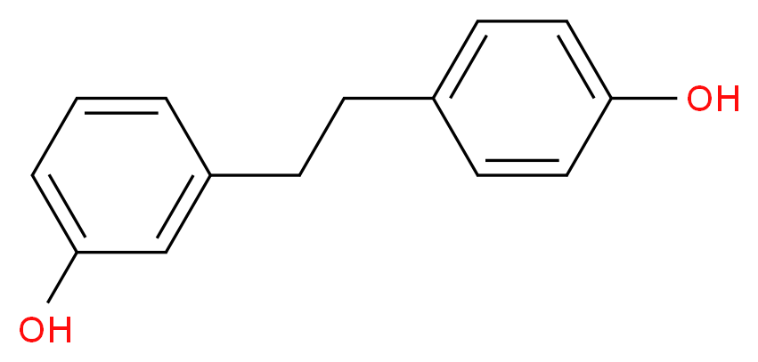 3-[2-(4-hydroxyphenyl)ethyl]phenol_分子结构_CAS_37116-80-6