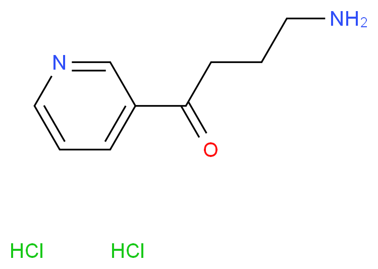 4-amino-1-(pyridin-3-yl)butan-1-one dihydrochloride_分子结构_CAS_1187930-07-9