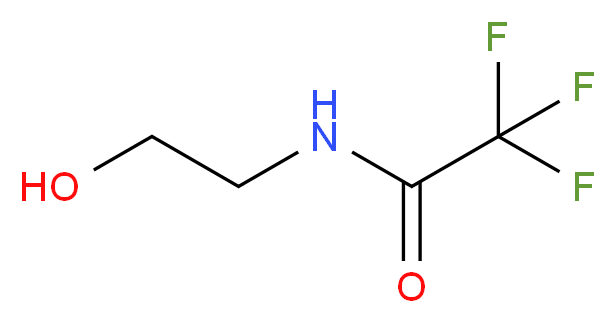 2,2,2-trifluoro-N-(2-hydroxyethyl)acetamide_分子结构_CAS_6974-29-4