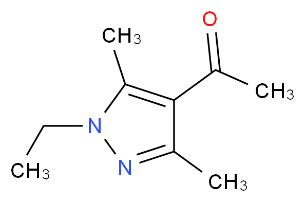 1-(1-ethyl-3,5-dimethyl-1H-pyrazol-4-yl)ethan-1-one_分子结构_CAS_)