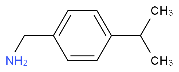 [4-(propan-2-yl)phenyl]methanamine_分子结构_CAS_4395-73-7