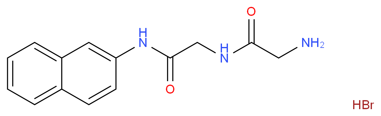 2-amino-N-{[(naphthalen-2-yl)carbamoyl]methyl}acetamide hydrobromide_分子结构_CAS_3313-48-2