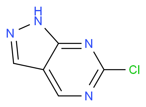 6-Chloro-1H-pyrazolo[3,4-d]pyrimidine_分子结构_CAS_23002-51-9)