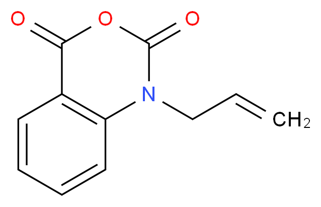 1-allyl-1,4-dihydro-2H-3,1-benzoxazine-2,4-dione_分子结构_CAS_50784-07-1)