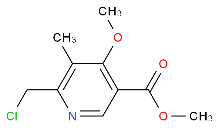 6-(Chloromethyl)-4-methoxy-5-methyl Nicotinic Acid Methyl Ester_分子结构_CAS_120003-81-8)