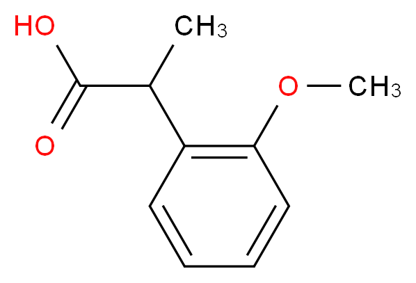 2-(2-methoxyphenyl)propanoic acid_分子结构_CAS_96687-71-7