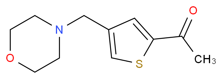 1-[4-(morpholin-4-ylmethyl)-2-thienyl]ethanone_分子结构_CAS_924852-23-3)