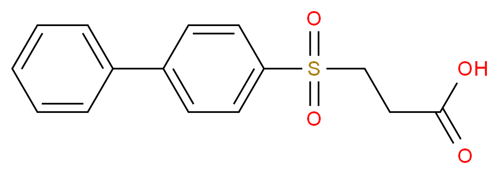 3-(Biphenyl-4-sulfonyl)-propionic acid_分子结构_CAS_)