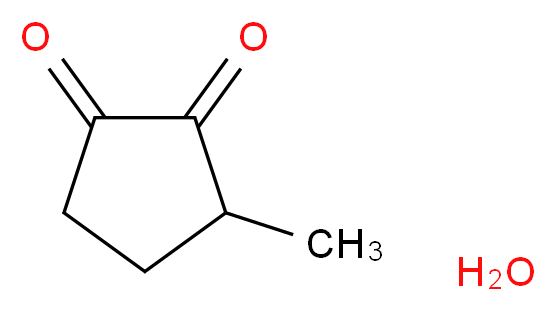 3-Methylcyclopentane-1,2-dione hydrate_分子结构_CAS_1396995-49-5)