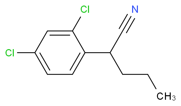 2-(2,4-dichlorophenyl)pentanenitrile_分子结构_CAS_2184-86-3