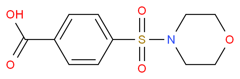 4-(morpholine-4-sulfonyl)benzoic acid_分子结构_CAS_10252-82-1