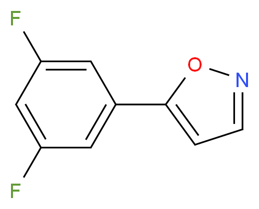 5-(3,5-difluorophenyl)-1,2-oxazole_分子结构_CAS_874800-58-5