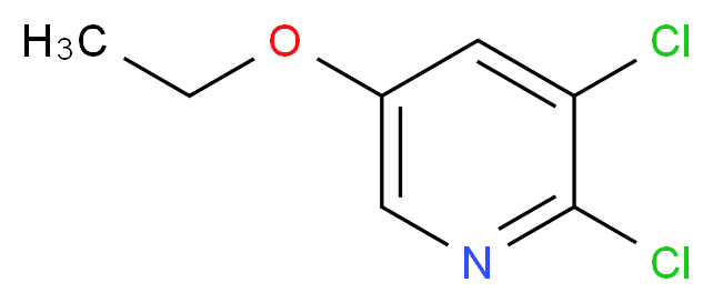 2,3-dichloro-5-ethoxypyridine_分子结构_CAS_1345471-27-3