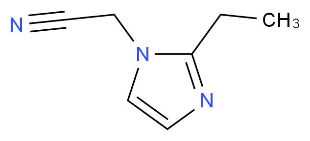 (2-Ethyl-1H-imidazol-1-yl)acetonitrile_分子结构_CAS_)