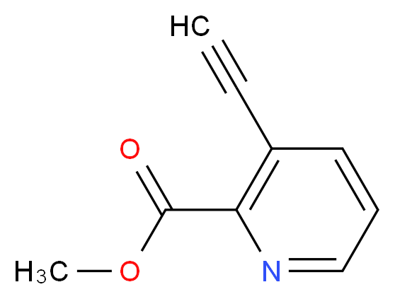 methyl 3-ethynylpyridine-2-carboxylate_分子结构_CAS_1196156-66-7