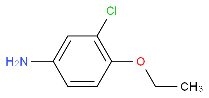 3-chloro-4-ethoxyaniline_分子结构_CAS_5211-02-9