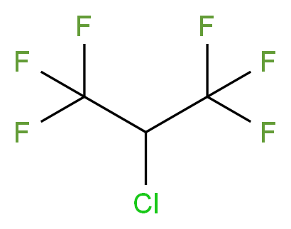 2-chloro-1,1,1,3,3,3-hexafluoropropane_分子结构_CAS_431-87-8