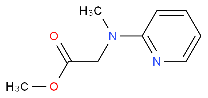 Methyl 2-(methyl(pyridin-2-yl)amino)acetate_分子结构_CAS_1250236-70-4)