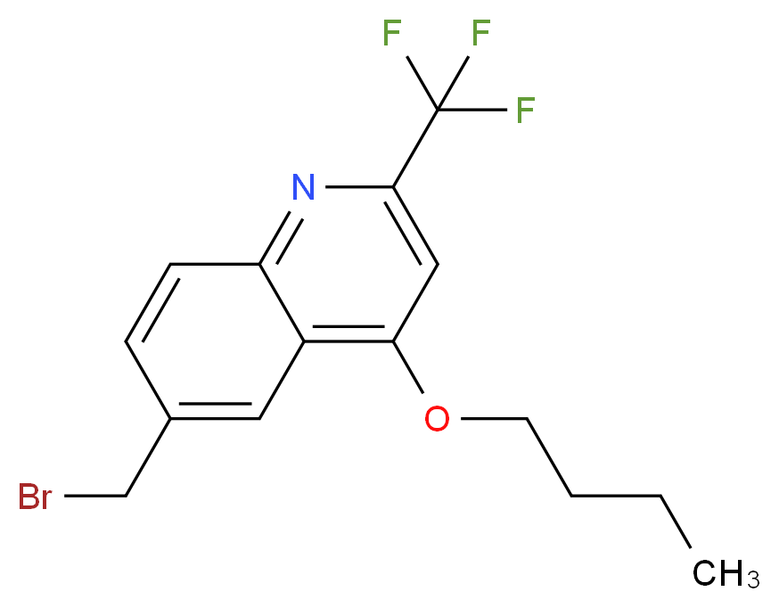 6-(Bromomethyl)-4-butoxy-2-(trifluoromethyl)quinoline_分子结构_CAS_680211-85-2)